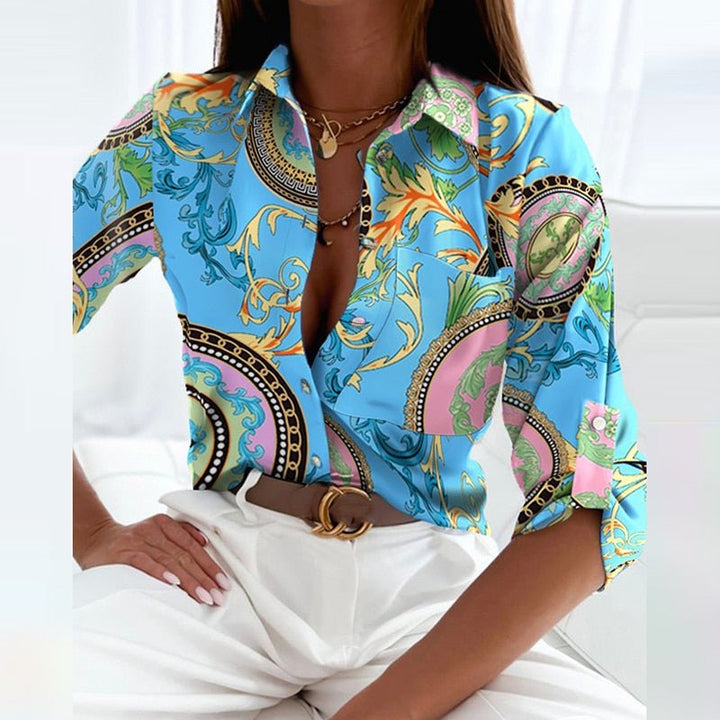 Margot Biarritz - Blouse Élégante avec Col Emmy