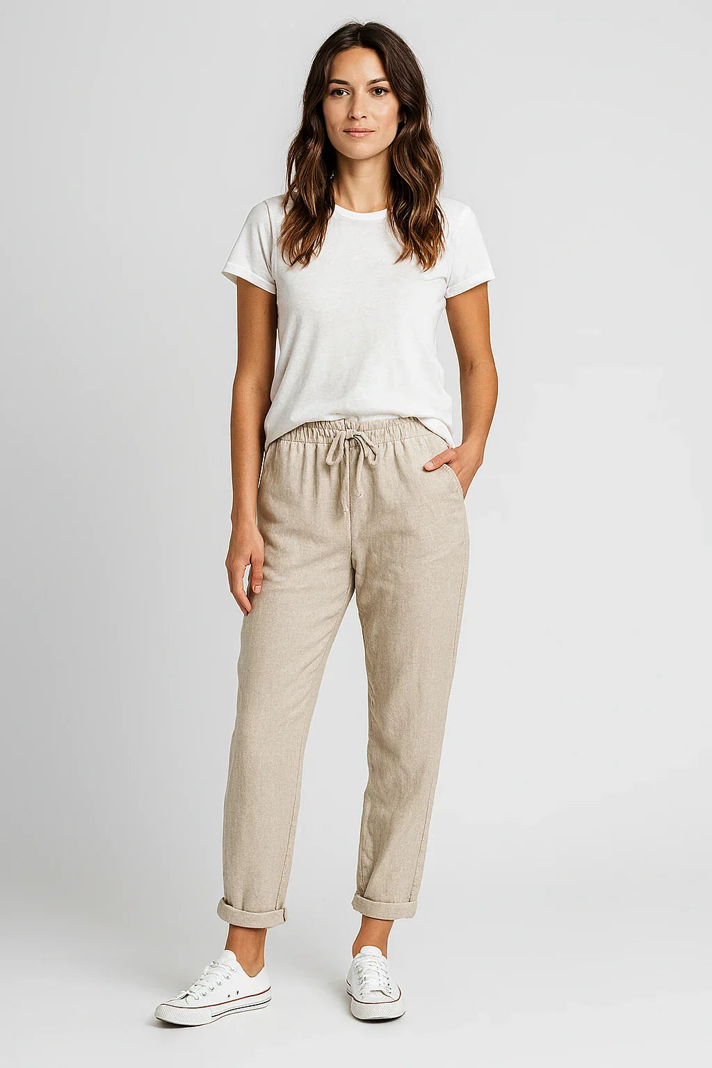 Margot Biarritz - Pantalon élégant en coton