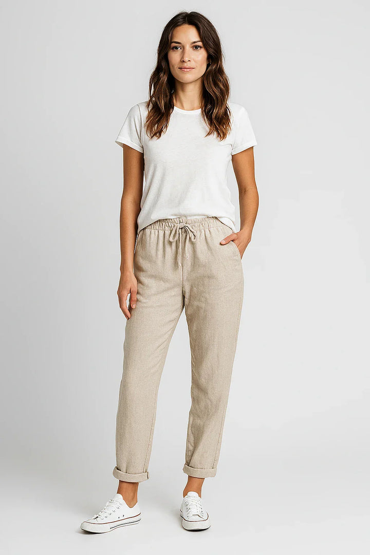 Margot Biarritz - Pantalon élégant en coton