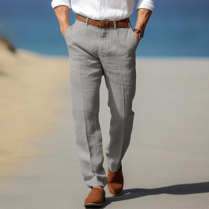 Margot Biarritz - Pantalon homme luxe en lin premium