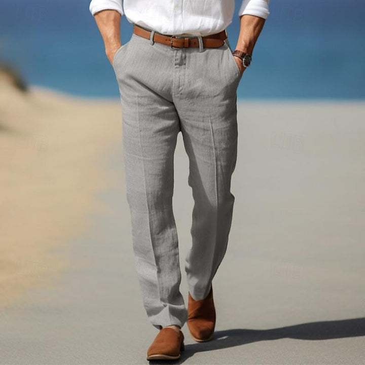 Margot Biarritz - Pantalon homme luxe en lin premium