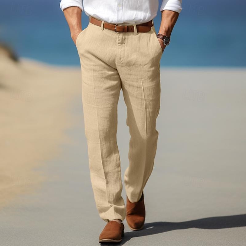 Margot Biarritz - Pantalon homme luxe en lin premium